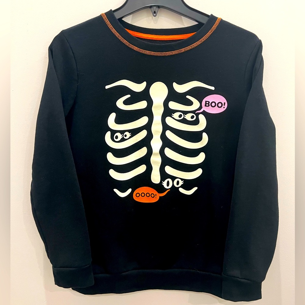 Girls' Halloween Glow in the Dark Sweatshirt